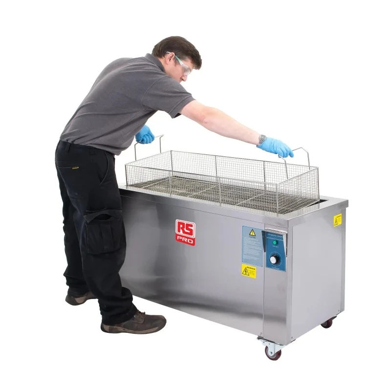 RS PRO Industrial Ultrasonic Cleaner 144 L Tank Capacity 5000 W Heater Power Stainless Steel 144L