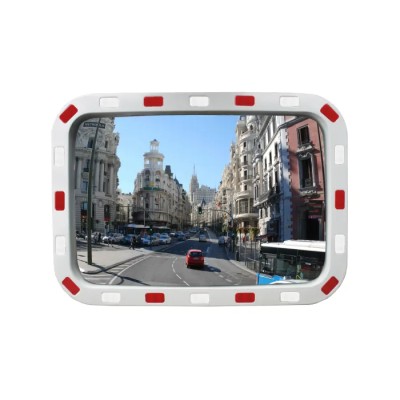 RS PRO Polycarbonate Outdoor Rectangular Safety Mirror, View Angle 130°, Height 545 mm 663-4592