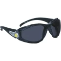 Delta Plus Safety Glasses with Anti-Mist and Scratch Resistant Smoked Polycarbonate Lens Nylon Frame PACAYLVFU