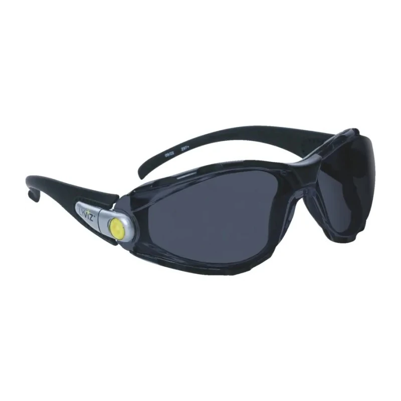 Delta Plus Safety Glasses with Anti-Mist and Scratch Resistant Smoked Polycarbonate Lens Nylon Frame PACAYLVFU