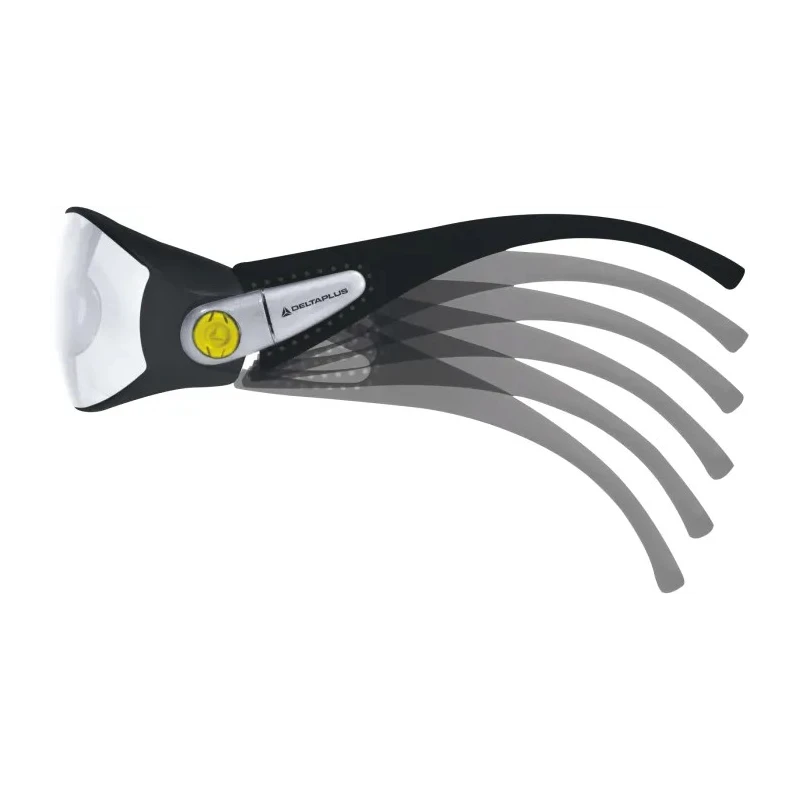 Delta Plus Safety Glasses with Anti-Mist and Scratch Resistant Smoked Polycarbonate Lens Nylon Frame PACAYLVFU