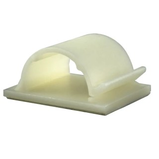 RS PRO Natural Nylon Self-Adhesive Cable Clip, 12.8 mm Max Bundle Diameter, 33.7 mm Length, 27.5 mm Width 213-8536