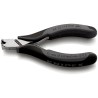 Knipex 115mm Precision Electronic Front Cutting Pliers End Cutter, Bi-Material Handle, Chrome Plated Steel 64 12 115 ESDRS