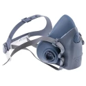 3M 7500 Series Half Mask Respirator Mask Size M Hypoallergenic Silicone Blue Grey 7523M