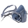 3M 7500 Series Half Mask Respirator Mask Size M Hypoallergenic Silicone Blue Grey 7523M