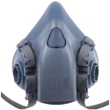 3M 7500 Series Half Mask Respirator Mask Size M Hypoallergenic Silicone Blue Grey 7523M