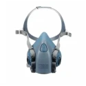 3M 7500 Series Half Mask Respirator Mask Size M Hypoallergenic Silicone Blue Grey 7523M
