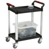 RS PRO 2 Aluminium Rubber Trolley, 630 mm Platform Length, 100 kg Load Capacity, 424 mm Platform Width, Rubber 669-3746