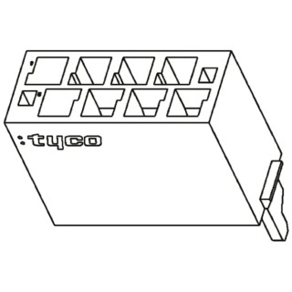 TE Connectivity Micro-MaTch Female Connector Housing 1.27mm Pitch 12 Way 2 Row Straight 1-338095-2