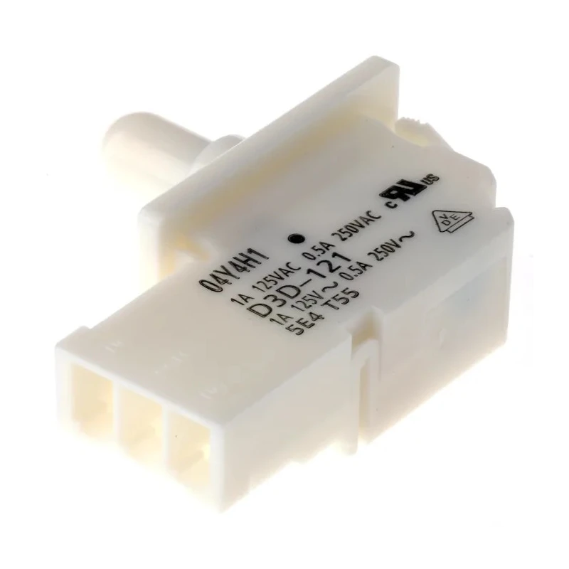 Omron Door Micro Switch Plunger SPST-NC Contact 500mA 250V AC IP40 60°C D3D-121