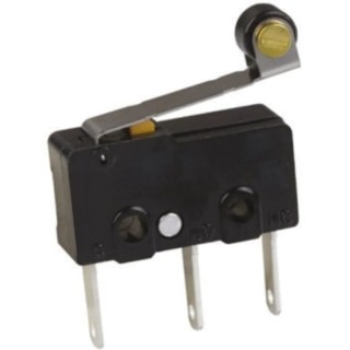 Omron Roller Lever Micro Switch, Tab Terminal, SPDT, 100mA, 250V AC, 30V DC, IP40 SS-01GL2-FT