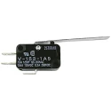 Omron Long Hinge Lever Micro Switch, Tab Terminal, 100mA, 250V AC, SPDT, IP40 VX-013-1C23