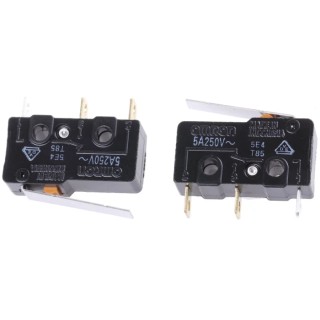 Omron Aratas Hinge Lever Subminiature Micro Switch, Solder Terminal, 5A, 250 V AC, 30 V DC, SPDT, IP40 SS-5GL-F