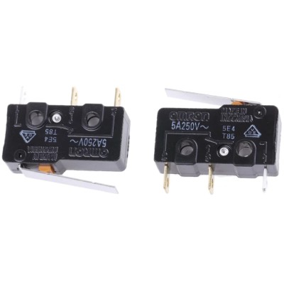 Omron Aratas Hinge Lever Subminiature Micro Switch, Solder Terminal, 5A, 250 V AC, 30 V DC, SPDT, IP40 SS-5GL-F