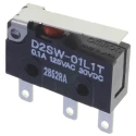 Omron Sealed Subminiature Hinge Lever Micro Switch, Tab Terminal, 100mA, 30 V dc, SPDT, IP67 D2SW-01L1T