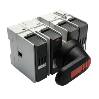 ABB Fuse Switch Disconnector 4-Pole 20A IP65 Base Mount Screw Terminal Non-Enclosed OS20FB22A1N1 1SCA108796R1001