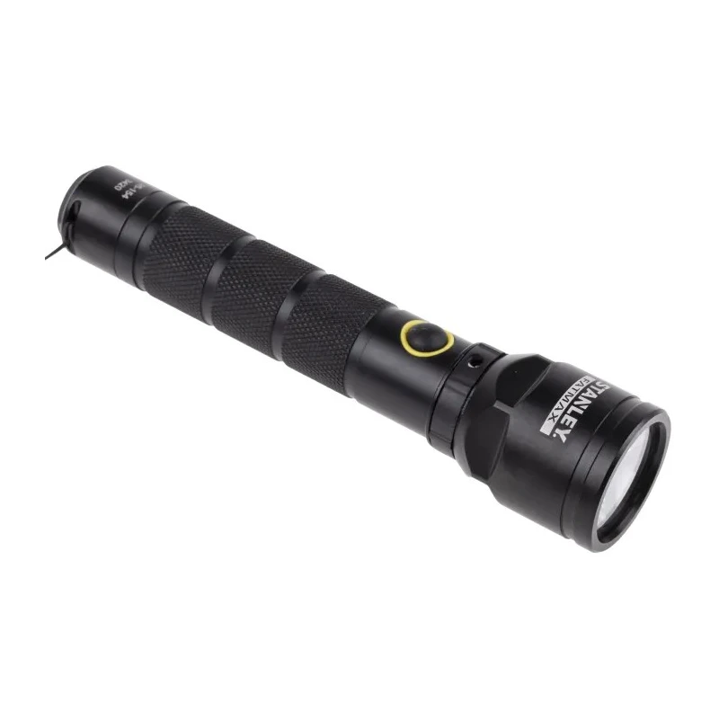 Stanley FatMax Rechargeable Aluminium LED Torch Black 139 lumens, 165 mm 1-95-154
