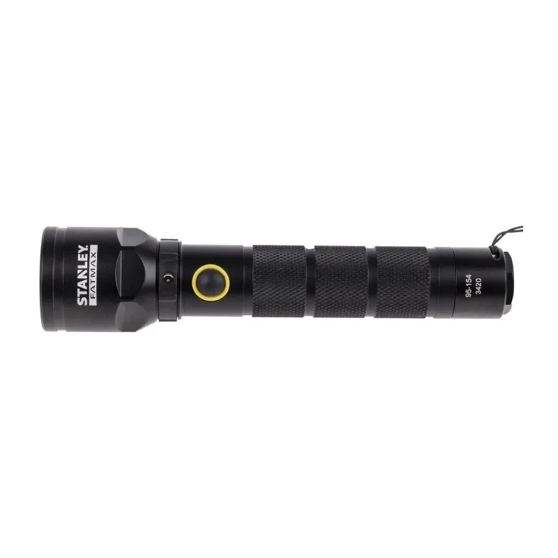 Stanley FatMax Rechargeable Aluminium LED Torch Black 139 lumens, 165 mm 1-95-154