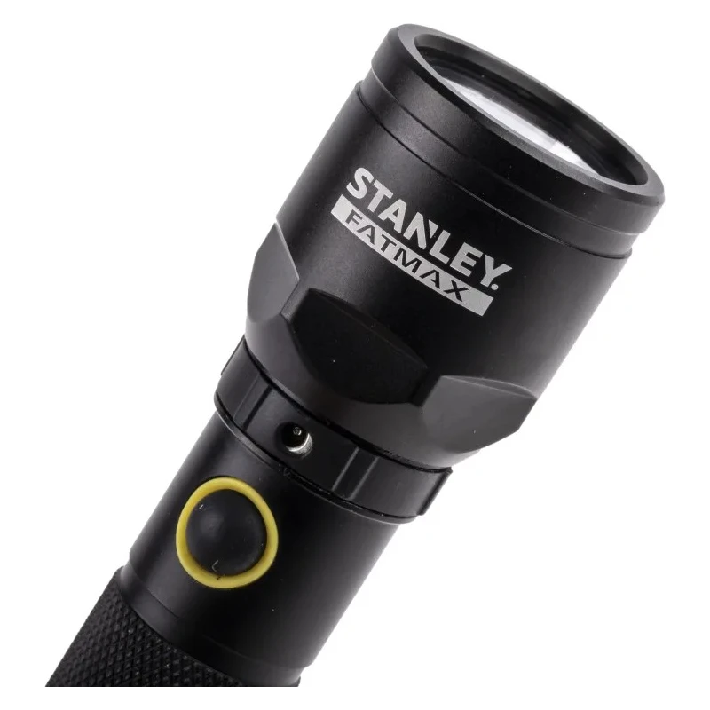Stanley FatMax Rechargeable Aluminium LED Torch Black 139 lumens, 165 mm 1-95-154