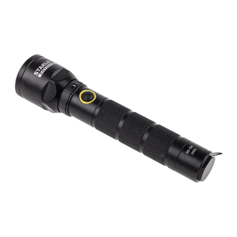 Stanley FatMax Rechargeable Aluminium LED Torch Black 139 lumens, 165 mm 1-95-154