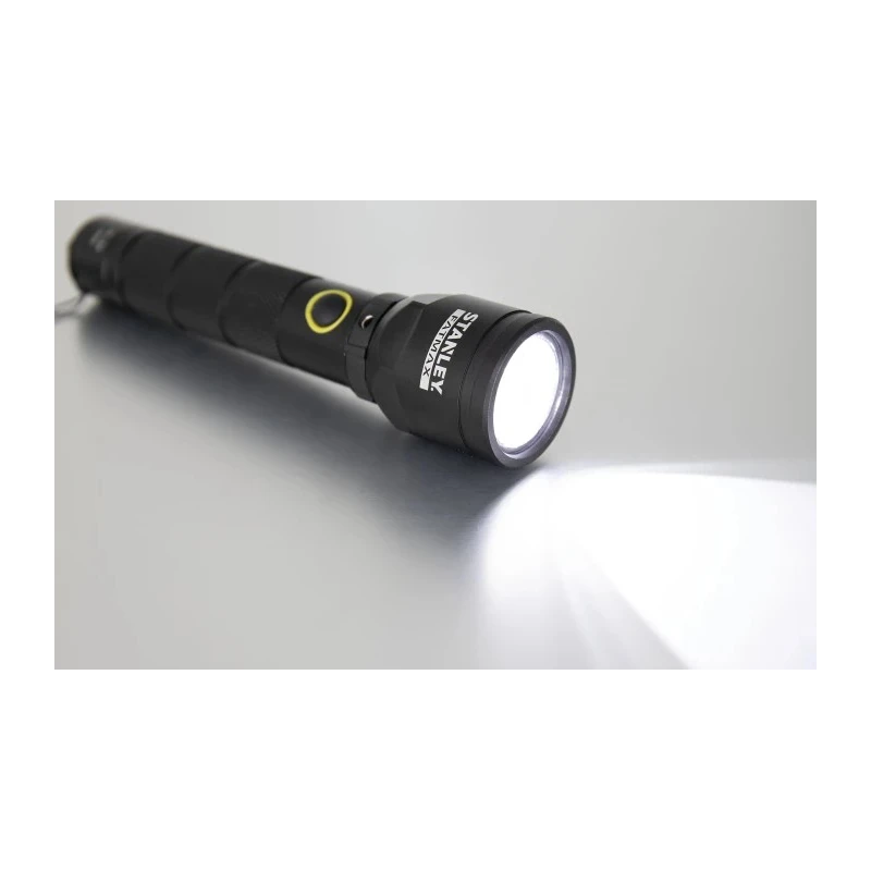 Stanley FatMax Rechargeable Aluminium LED Torch Black 139 lumens, 165 mm 1-95-154