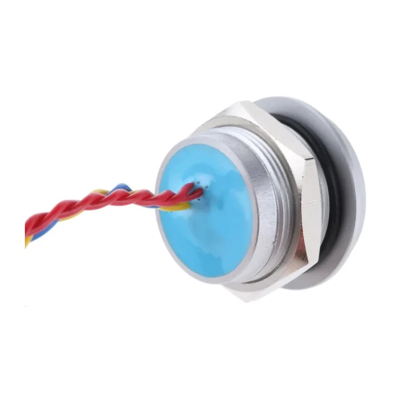 APEM Illuminated Momentary Piezo Switch SPST Blue LED Wire Terminal IP68 22 mm Panel Cutout 