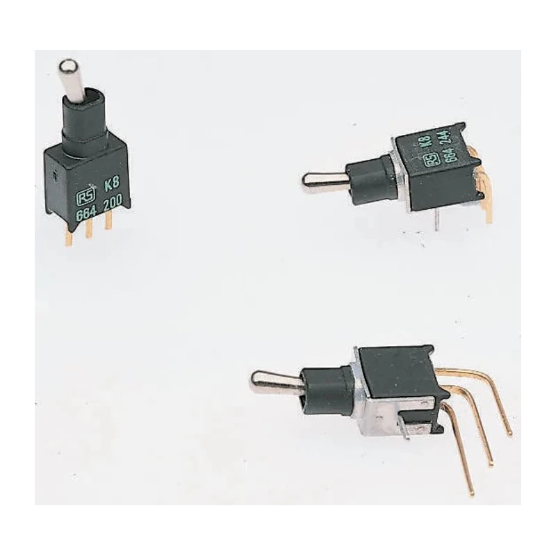 APEM Toggle Switch PCB Mount On-Off-On SPST Through Hole Terminal 24 V dc 250 V ac TL37WW050