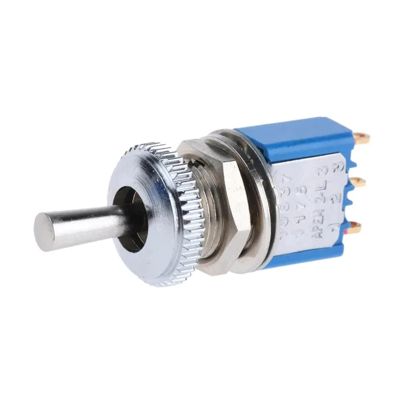 APEM Toggle Switch Panel Mount On-Off-On SPDT Solder Terminal 24 V dc 250 V ac 106372103