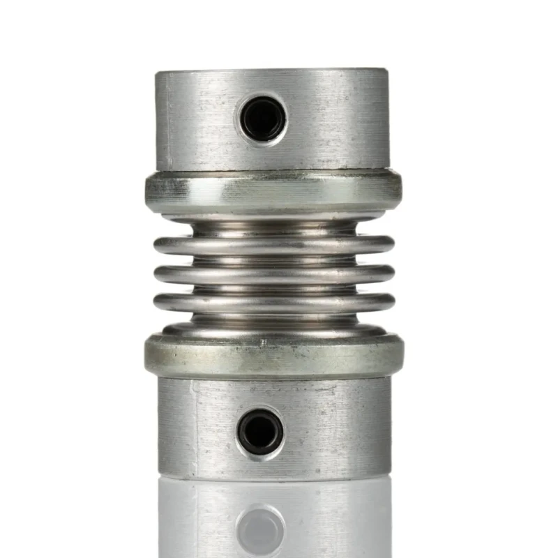 Huco Aluminium Hub Stainless Steel Bellows Screw Style Flexible Coupler 20 mm OD 5 mm Bore 31 mm Length 530.20.2020