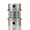 Huco Aluminium Hub Stainless Steel Bellows Screw Style Flexible Coupler 20 mm OD 5 mm Bore 31 mm Length 530.20.2020
