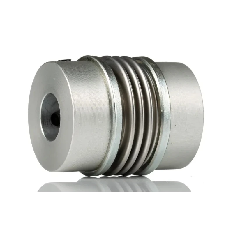 Huco Aluminum Hub Stainless Steel Bellows Flexible Coupler 16 mm Bore 49.7 mm Length Screw Style 530.41.4242