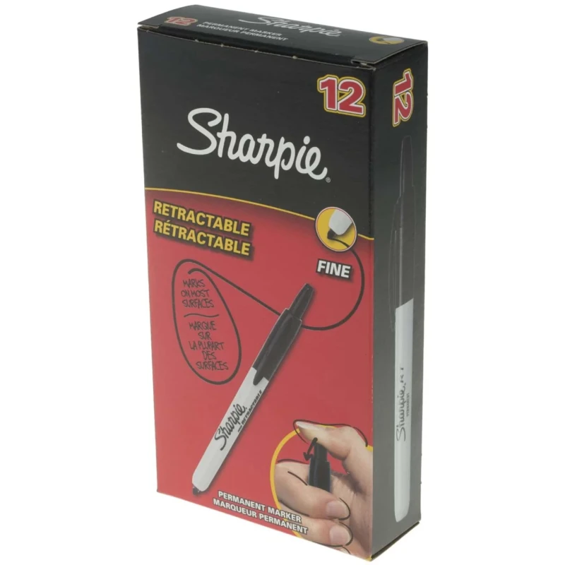 Sharpie Extra Fine Tip Black Permanent Marker Pen S0810840