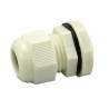 RS PRO Metric Thread Series White Polyamide 66 Cable Gland, M20 Thread, 8 mm to 12 mm Cable Diameter, IP68, UL 94V-2 214-1066