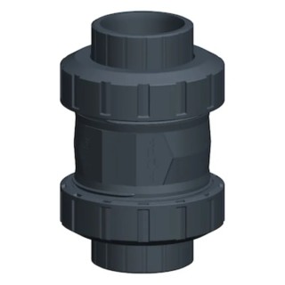 Georg Fischer PVC-U Ball Check Valve Solvent Cement Socket 2 in, 16 bar 161561067