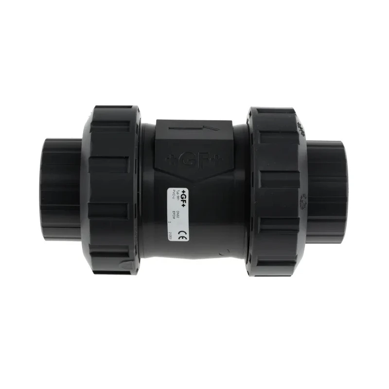 Georg Fischer Polyvinyl Chloride Solvent Cement Socket BS Type 561 Check Valve 1 to 1/4 in, 16 bar 161561065