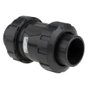 Georg Fischer Polyvinyl Chloride Solvent Cement Socket BS Type 561 Check Valve 1 to 1/4 in, 16 bar 161561065