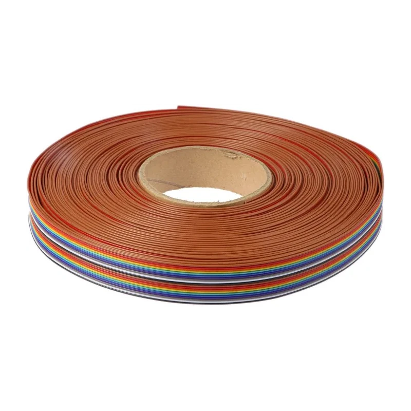 NEUTRAL 20 Way Flat Ribbon Cable, 1.27 mm Pitch, 25 m Length, 300 V, Tin Copper Stranded Conductors 214-0699