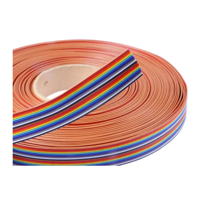 NEUTRAL 20 Way Flat Ribbon Cable, 1.27 mm Pitch, 25 m Length, 300 V, Tin Copper Stranded Conductors 214-0699
