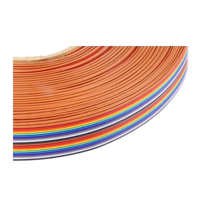 NEUTRAL 20 Way Flat Ribbon Cable, 1.27 mm Pitch, 25 m Length, 300 V, Tin Copper Stranded Conductors 214-0699