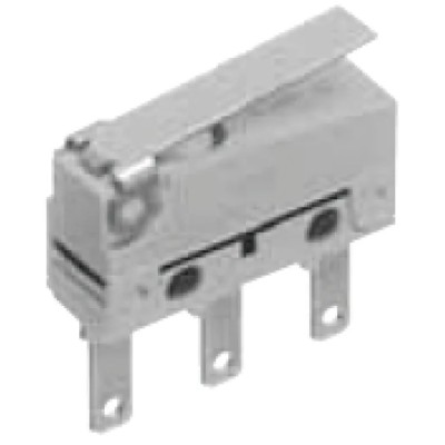 Panasonic Short Hinge Lever Micro Switch, Solder Terminal, 100mA, 250 V ac, 30 V dc, SPCO, IP50 ABS141151
