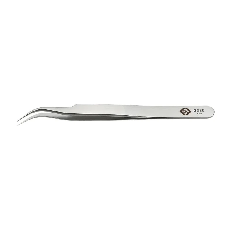 CK 115mm Stainless Steel Curved Fine ESD Safe Tweezer T2339