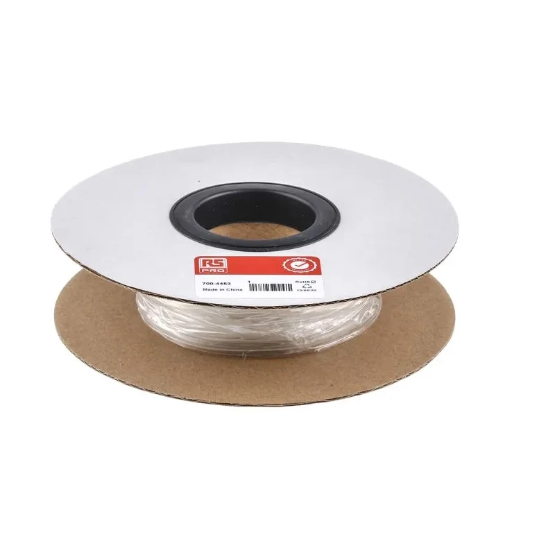 RS PRO Clear Polyolefin Heat Shrink Tubing 3 mm Sleeve Diameter x 10 m Length 3:1 Shrink Ratio 700-4453
