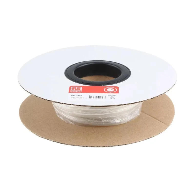 RS PRO Clear Polyolefin Heat Shrink Tubing 3 mm Sleeve Diameter x 10 m Length 3:1 Shrink Ratio 700-4453