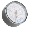 SMC 50 mm White Dial Plastic Case Threaded Pressure Gauge G 1/8 Back Entry 1 MPa K8-10-50
