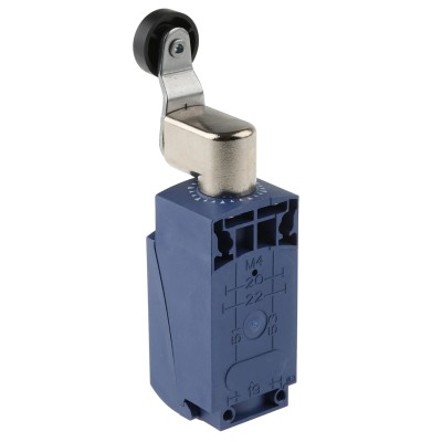 Telemecanique Sensors OsiSense XC Series Roller Lever Limit Switch 1 NO/1 NC IP67, IP66 Plastic Housing 240V AC XCKP2118G11