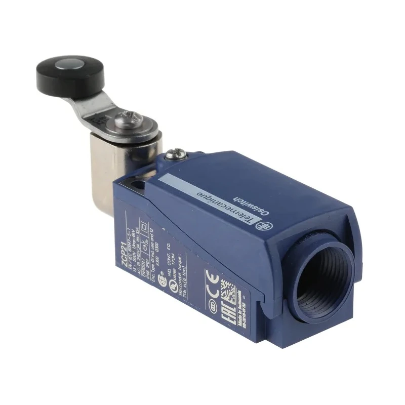 Telemecanique Sensors OsiSense XC Series Roller Lever Limit Switch 1 NO/1 NC IP67, IP66 Plastic Housing 240V AC XCKP2118G11