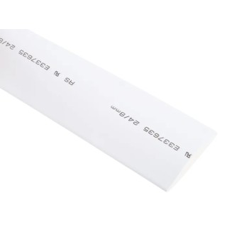 RS PRO White Heat Shrink Tubing 24 mm Sleeve Diameter x 3 m Length 3:1 Ratio 700-4573
