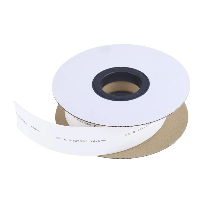 RS PRO White Heat Shrink Tubing 24 mm Sleeve Diameter x 3 m Length 3:1 Ratio 700-4573