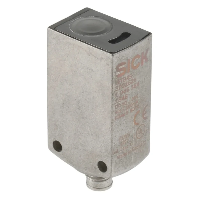 SICK Diffuse Photoelectric Sensor, Block Sensor, 3 mm to 500 mm Detection Range, PNP Output, IP69K Stainless WTB4S-3P2162V