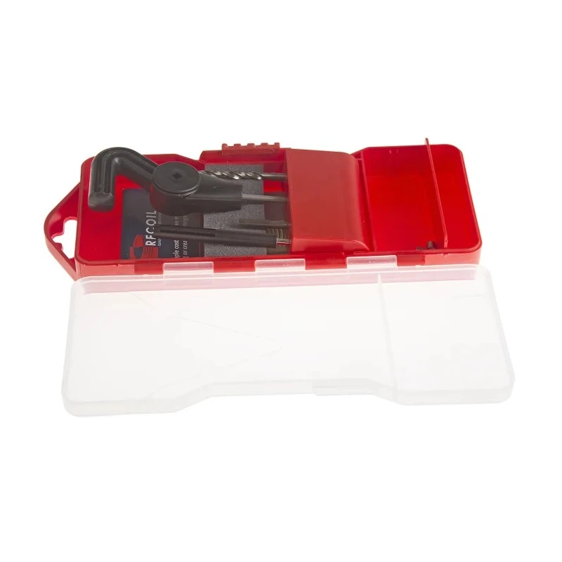 Recoil 18 Piece Thread Repair Kit with Drill, Magnetic Tang Break Tool, Combo Tap And Installation Tool, M4 Inserts 35048